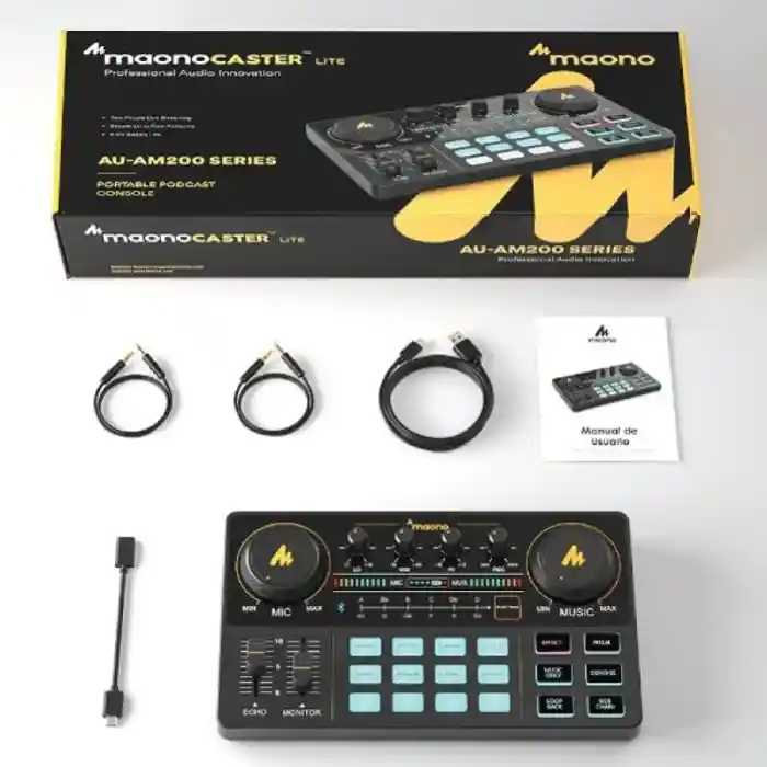 MAONO Maonocaster AM200 Lite Portable All-In-One Podcast Production Studio